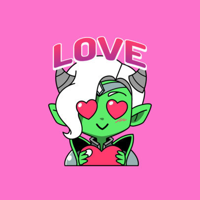 Lost Ark-Inspired Twitch Emote Template of a Lovely Elf 5303d