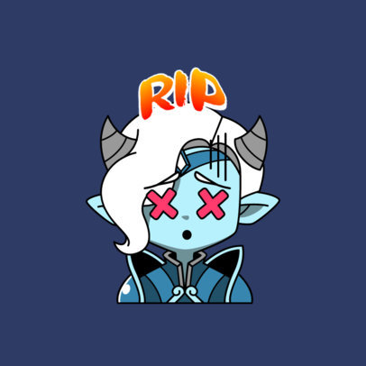 Twitch Emote Maker Featuring a Lost Ark-Inspired Character With Horns 5303f