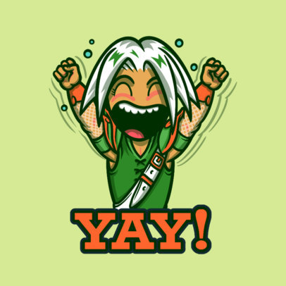 Emote Creator Featuring a Lost Ark-Inspired Character Celebrating