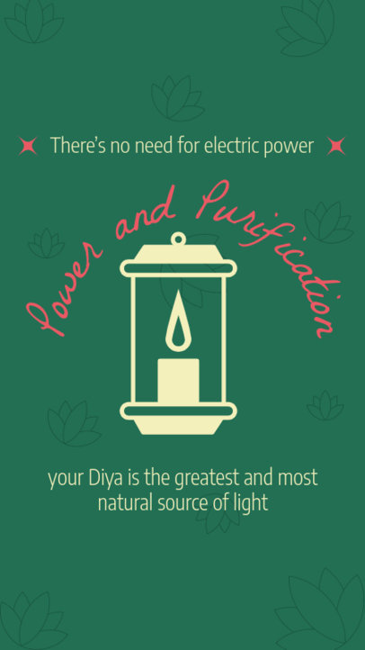 Instagram Story Creator With a Diwali-Themed Quote