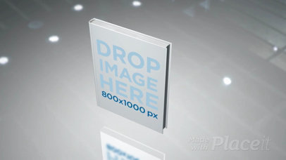 Video of a Hard Cover Book Floating Inside a White Room