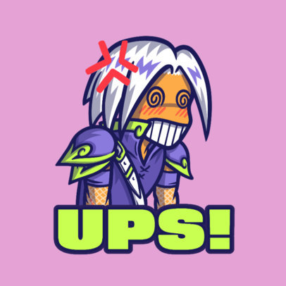 Emote Template Featuring a Lost Ark-Inspired Character