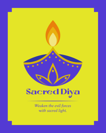 Instagram Post Creator Featuring Diwali-Themed Graphics and a Quote