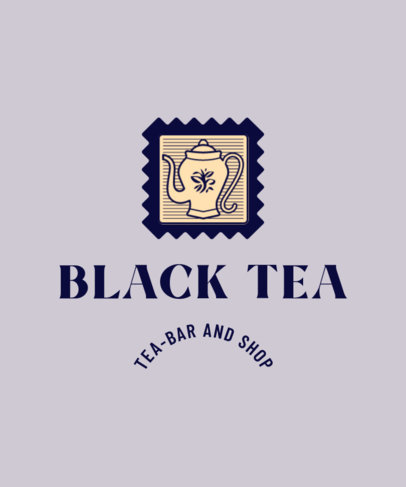 Tea House-Themed T-Shirt Design Generator Featuring a Teapot Graphic