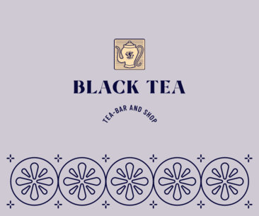 Tea Bar Paper Cup Design Generator Featuring a Teapot Clipart