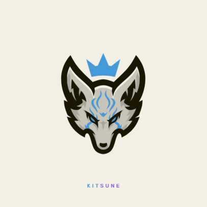 Japanese-Themed Logo Maker With a Kitsune Illustration