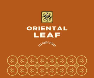 Paper Cup Design Creator for a Tea Shop With an Abstract Leaf Clipart