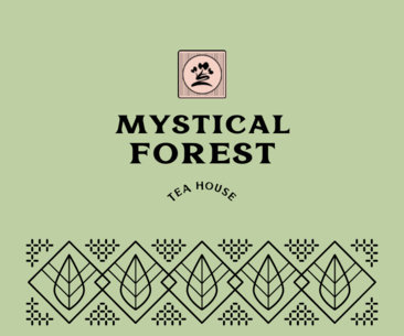 Paper Cup Design Template for a Tea House Brand With an Abstract Tree Graphic