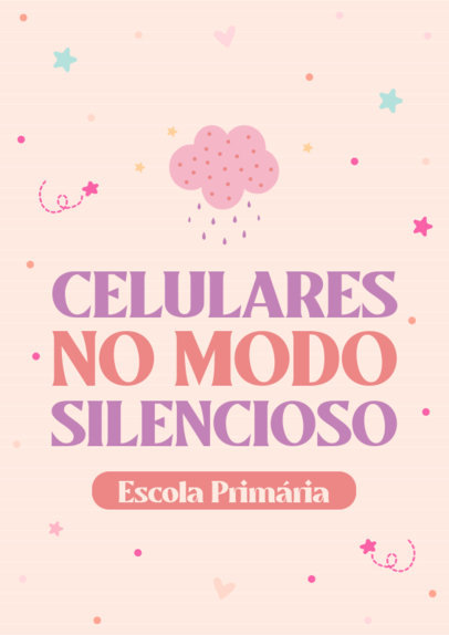 Flyer Maker Featuring Illustrated Graphics with a Classroom Rule