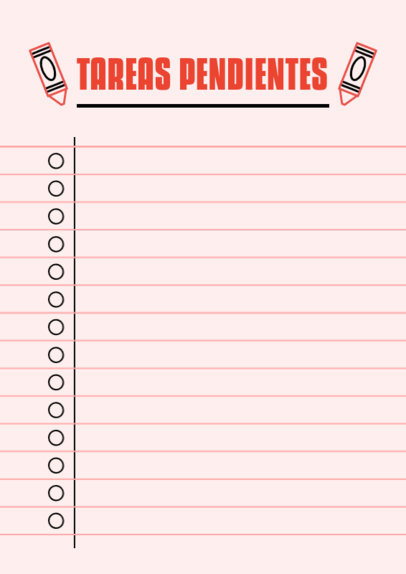 To-Do List-Themed Flyer Generator for Back-To-School 4840a