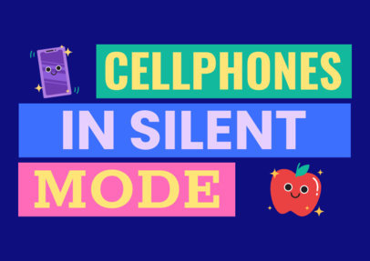 Flyer Generator Featuring a Mobile Phone Rule for a School 