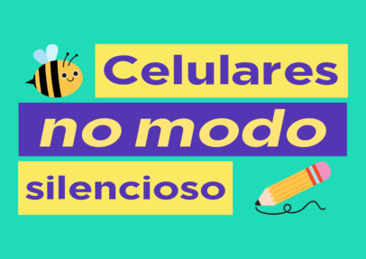 Horizontal Flyer Maker Featuring a Bee Illustration with a Classroom Rule