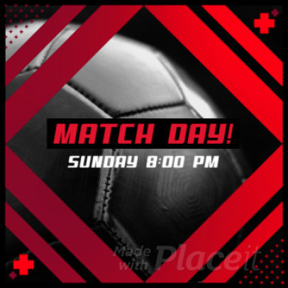 Instagram Post Video Maker for a Soccer Match Day Post Video Maker to Soccer Match Day