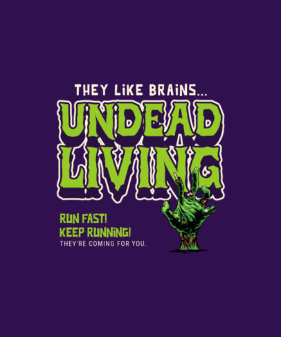 Scary Halloween T-Shirt Design Maker With a Monstrous Hand 