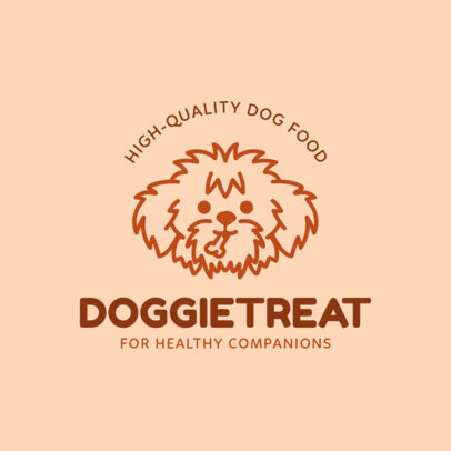 Online Logo Template for a Dog Food Brand