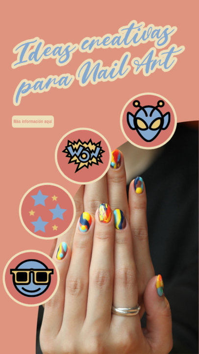 Influencer Instagram Story Maker With Nail Art Designs
