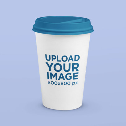 Mockup of a Medium Size Paper Cup m29042 r-el2