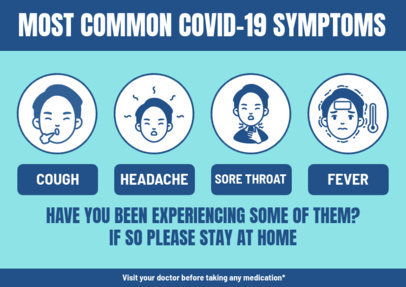 Online Flyer Template Featuring a COVID-19 Health Protocol for Students