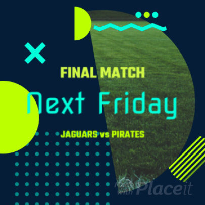 Instagram Post Video Creator for a Soccer Final Match Event Featuring Cool Motion Graphics
