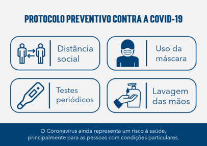 Informative Flyer Maker Featuring a Health Protocol for COVID