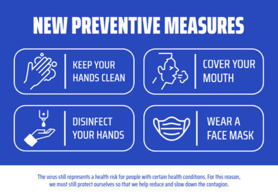 Flyer Generator With Preventive Measure Graphics for COVID-19