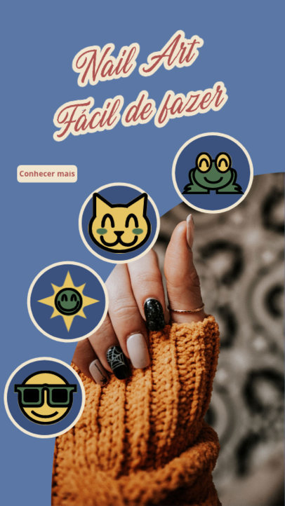 Instagram Story Maker With Nail Designs for a Beauty Influencer