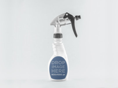 White Spray Bottle Mockup On White Background - Placeit