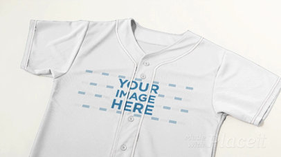 Baseball Uniform Builder - Jersey Lying on a White Surface