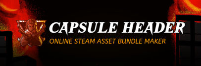 Steam Capsule Generator Featuring a Female Warrior Graphic 3895-f