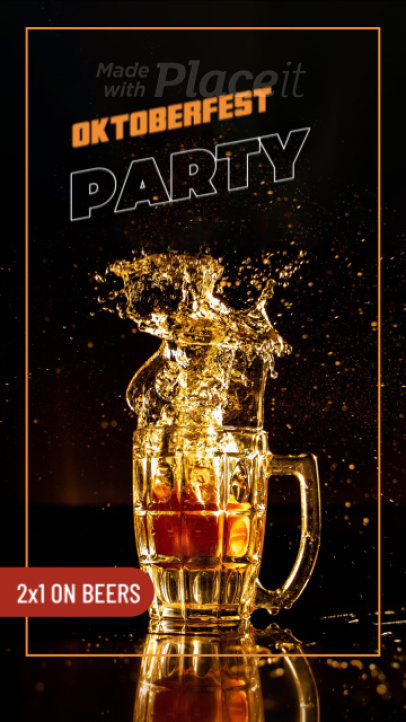 Instagram Story Video Template for an Oktoberfest-Themed Party