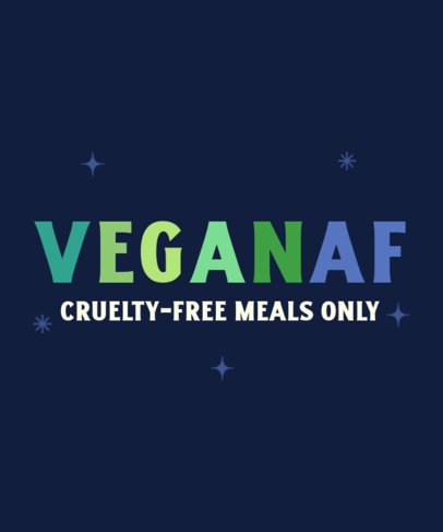 Vegan-Themed T-Shirt Design Template With a Cruelty-Free Quote