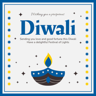 Diwali-Themed Instagram Post Maker Featuring a Quote