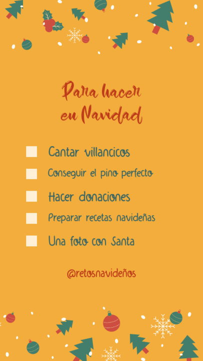 Festive Instagram Story Template Featuring a Christmas To-Do List 4868c