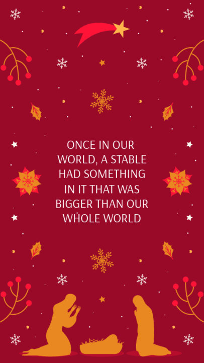Festive Instagram Story Generator Featuring a Xmas-Themed Quote 4869b