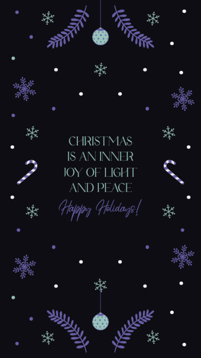 Holiday Instagram Story Template to Celebrate Christmas Featuring a Quote 4869c