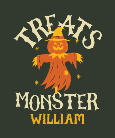 Tote Bag Design Maker With a Scary Trick-Or-Treating Character Illustration 4866e