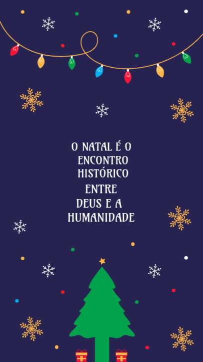 Instagram Story Template Featuring a Christian Holiday Message 4869g