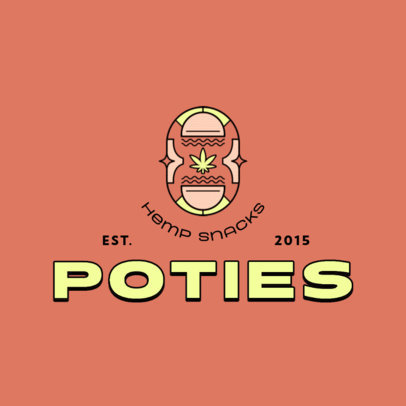 Hemp Snacks Shop Logo Creator with Bold Typography