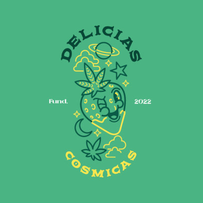 Fun Logo Generator for a Cannabis Bakery Store