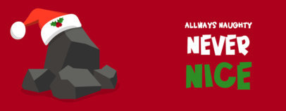 Quote Mug Design Creator Featuring a Santa Hat on a Pile of Coal Illustration 4891