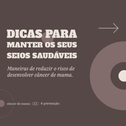 Instagram Post Generator Featuring Tips for Healthy Breasts