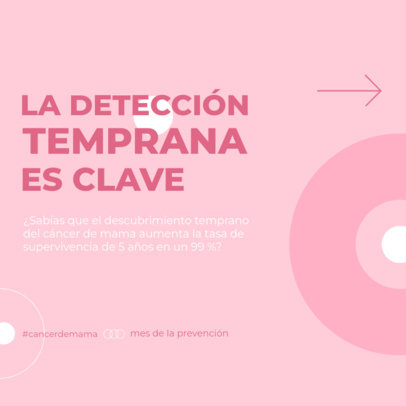 Instagram Post Creator Featuring the Importance of Early Breast Cancer Detection