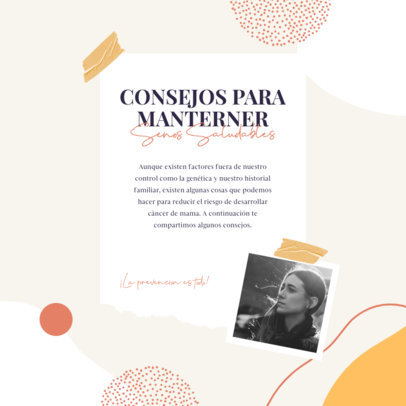 Instagram Post Generator for a Healthy Breasts-Themed Carousel