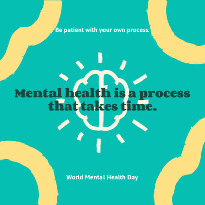 Instagram Post Generator for a World Mental Health Day Message