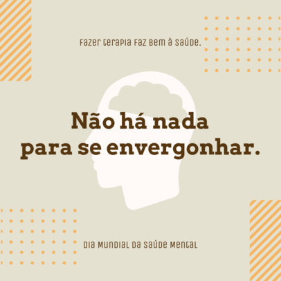 World Mental Health Day-Inspired Instagram Post Creator to Support Therapy 5340h