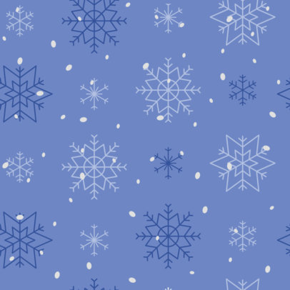 Seamless Print Pattern Maker With Beautiful Snowflakes for December 4892g