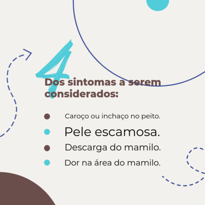 Instagram Post Maker Featuring Preventive Measures for Breast Cancer