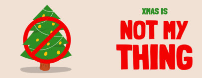 Mug Design Maker Featuring a Signal Forbidding Christmas Trees 4891f