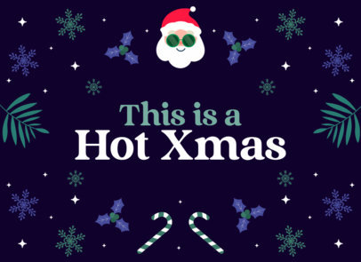 Xmas-Themed Greeting Card Generator Featuring a Smiling Santa Claus