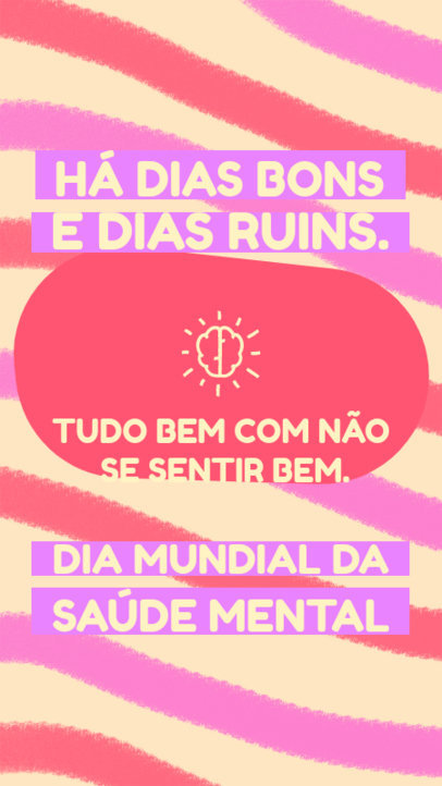 World Mental Health Day-Themed Instagram Story Generator Featuring a Quote